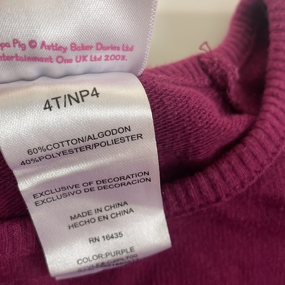 Peppa Pig girls matching outfit size 4T - Picture 8 of 8